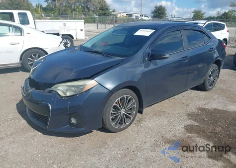 2014 Toyota Corolla S Plus из США, поврежденный, VIN 2T1BURHEXEC115364